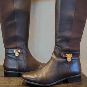 Michael Kors Hamilton Tall Boot Dark Chocolate Boots